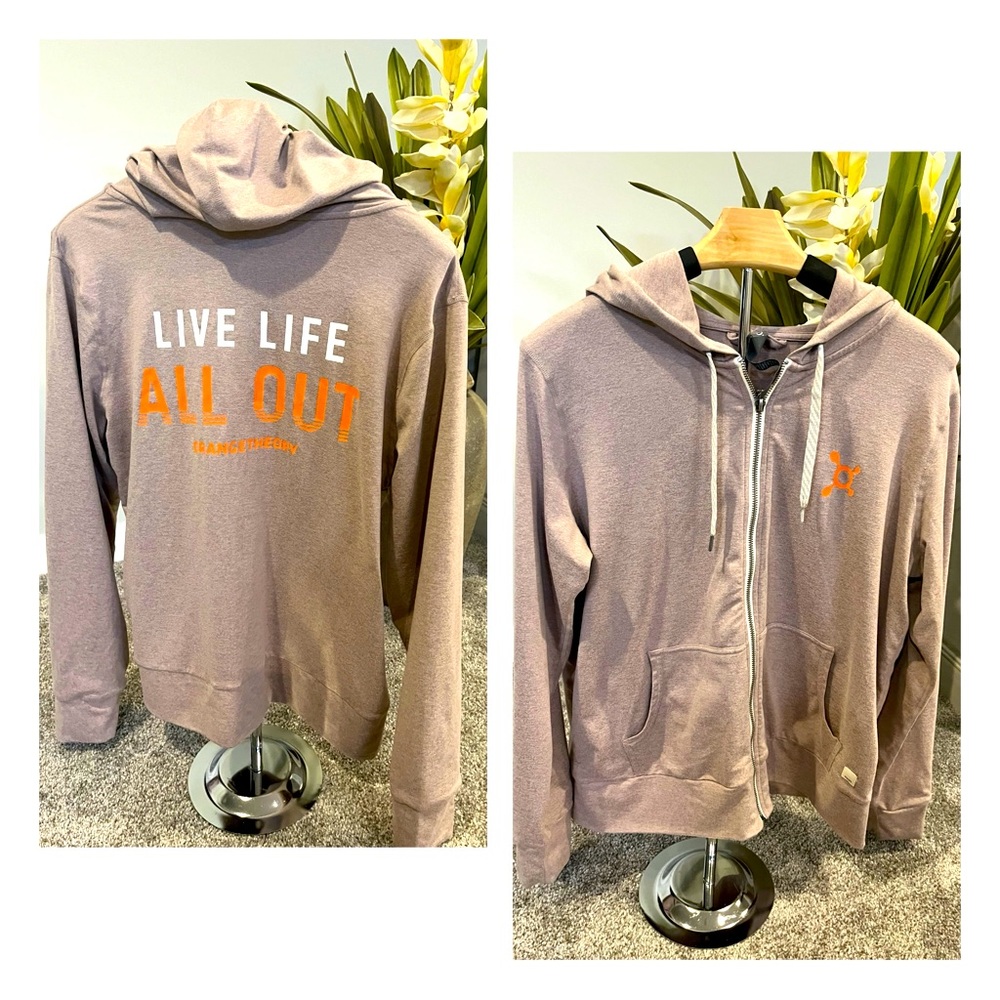 Vuori Orangetheory Full Zip Hoodie- Size L